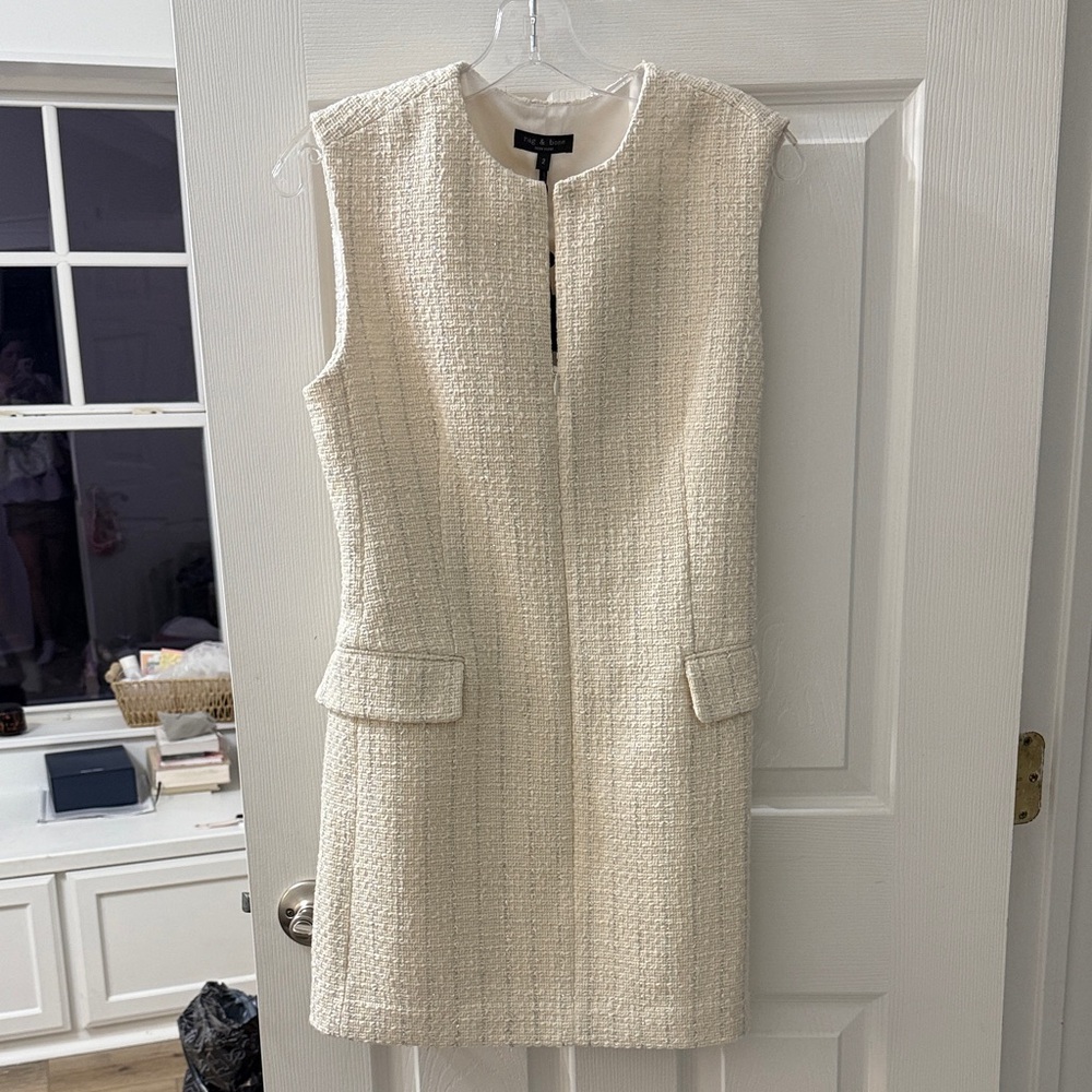 BRAND NEW Rag & Bone Elegant Cream Sleeveless Dress